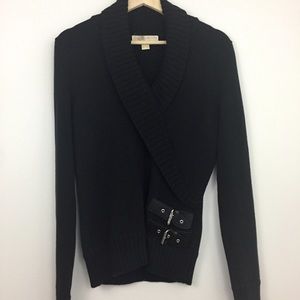 Michael Kors | Black Sweater with Buckle